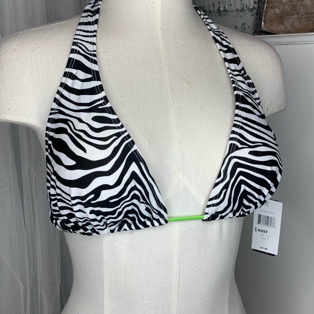 🦓💚👙 Zebra & Neon Green Bikini - Picture 2 of 4